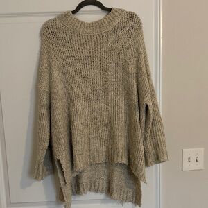 The Impeccable Pig Taupe Knit Turtleneck Sweater